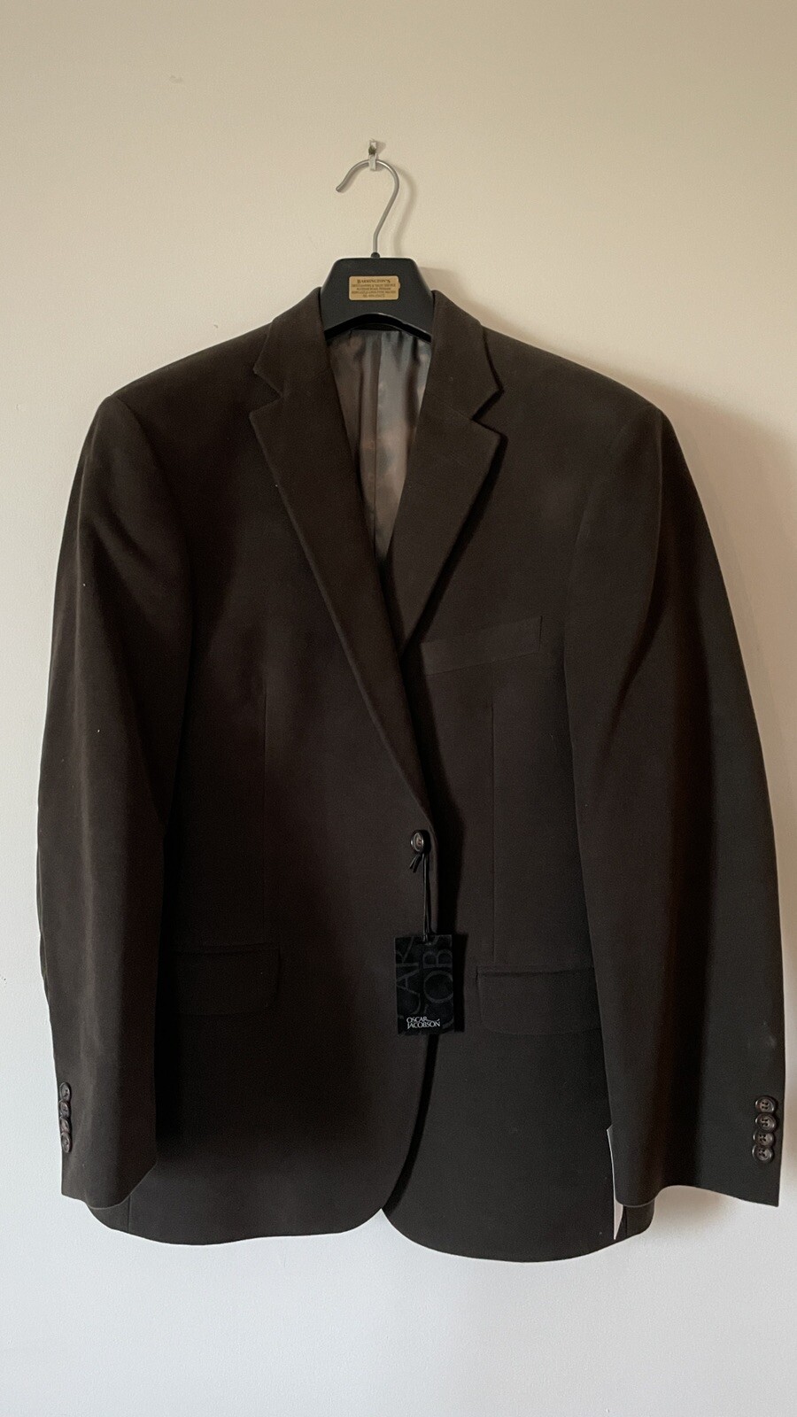BNWT Oscar Jacobson Joey Single Breasted Jacket Blazer Chestnut 40 Reg RRP £250