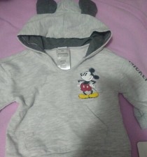 Disney Baby Mickey Mouse Hooded Sweatshirt Hoodie with Ears - Size 6-9 Months