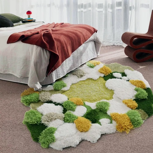 Moss Shag Area Rug for Bedroom Living Room Floor Mats Non-slip Thick Washable - Picture 1 of 44
