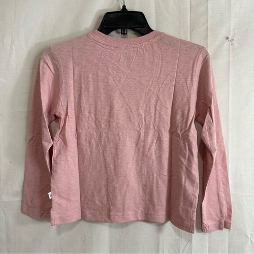 GAP Kids Basic Long Sleeve Crewneck T-Shirt with Chest Pocket M (8) Pink - Picture 5 of 5