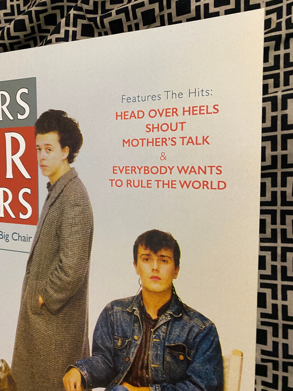 Tears For Fears Shows From The Big Chair UK Tour Programme TOUR