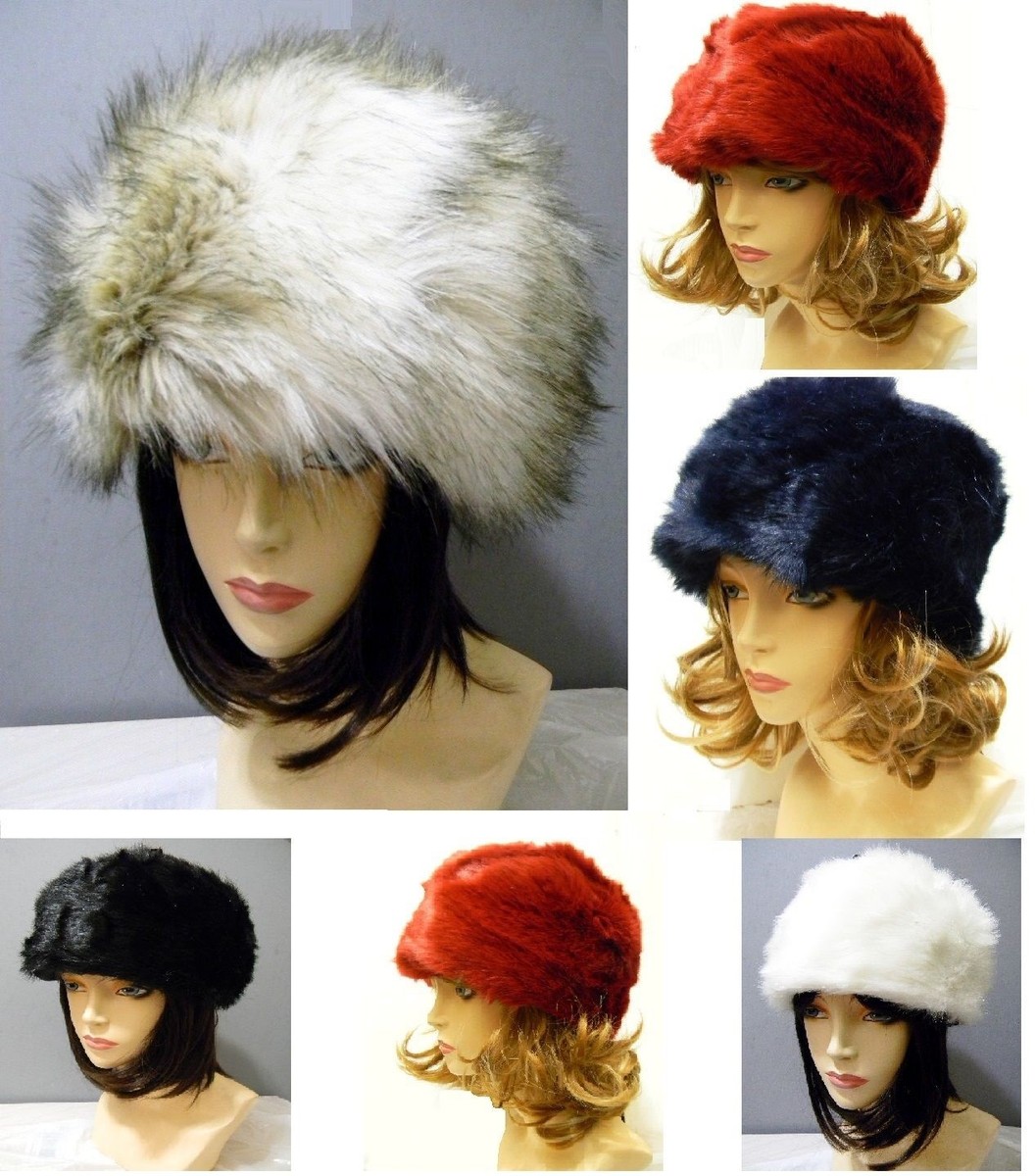 Cossack Kossak Russian Style Warm Faux Fur Hat Bucket New  display picture 3