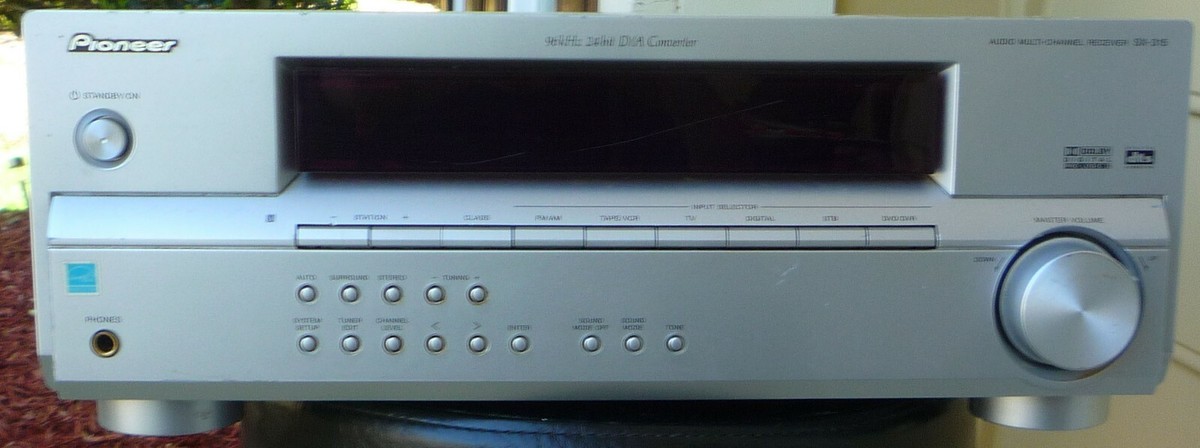 PIONEER SX-315 5.1 Surround Sound AM-FM Receiver 600W Total No
