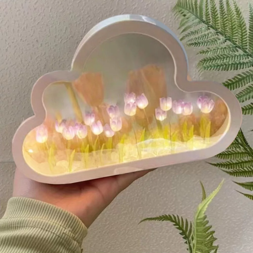 Purple flower lamp deals