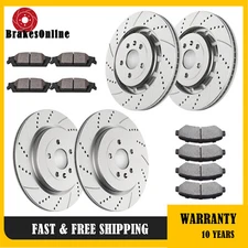 Front and Rear Brake Rotors Pads fit for Ford Explorer Flex Lincoln MKT Brakes