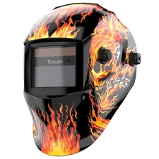 True Color Welding Helmet/ Mask Auto Darkening Shade Range 9-13 Solar Powered