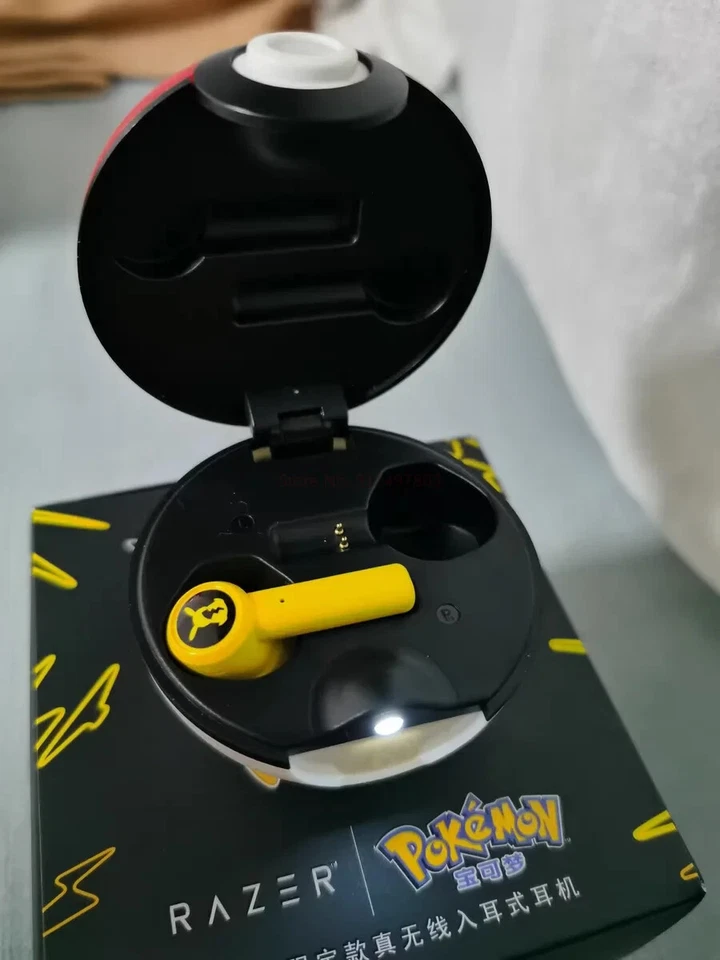 Pokemon Pikachu Earpods Wireless Bluetooth 5.0 Noise Reduction Touch control - Immagine 2 di 4