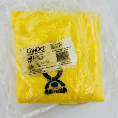 CanDo Inflatable Exercise Ball Yellow 17.7'' 45cm