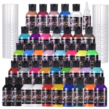 OPHIR Pre-Mixed Acrylic Pouring Paint for Fluid Painting 36 Colors 100ML/Bottle