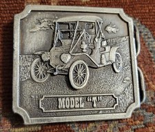 Vintage Used Bergamot Brass Works Model T Belt Buckle USA 1977