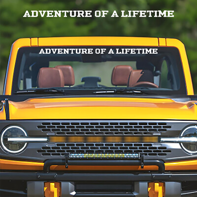 Windshield Vinyl Decal for Ford Bronco ADVENTURE OF A