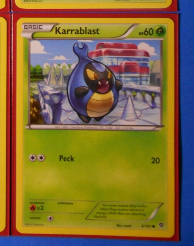 karrablast pokemon card Pokmon TCG: AR 094/086 SV11B Black Bolt (Your opponent chooses the new Active Pokmon.) Karrablast 008/189 - DAA -