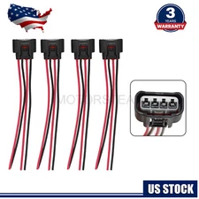 4x New Ignition Coil Female Connector Plug Harness For Toyota Lexus 2AZFE 1ZZFE
