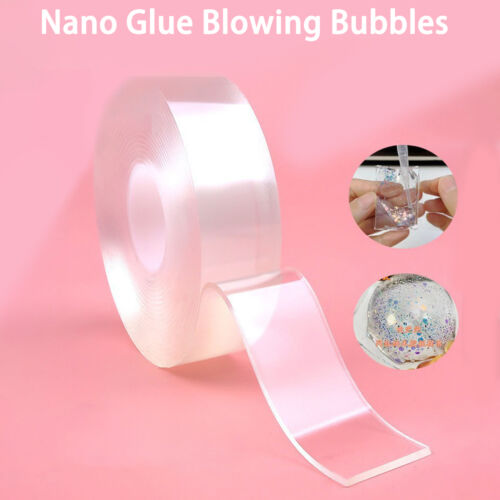 1 Set Double Sided Tapes Fun Intellectual Development Nano Glue Blowing Bubbles - Picture 1 of 24