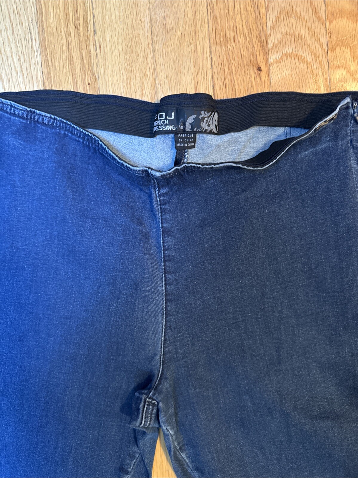 FDJ French dressing jeans side zip stretch elastic waist SZ 14