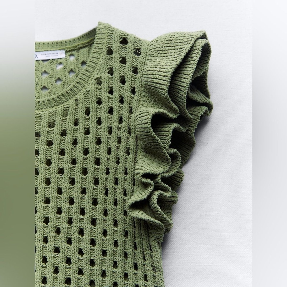 トップス Ruffled Hem Chenille Knit Tops 25AUTUMN PRE-ORDER] Ruffled Hem Chenille Knit Tops