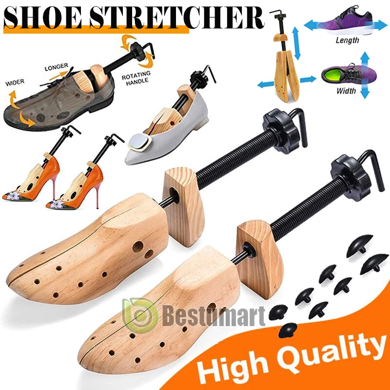 2-Way Adjustable Wooden Shoe Stretcher Expander Men Women Boot Shoes Size US4-13 - Image 2 of 4