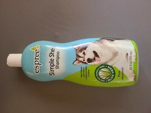 espree dog shed natural shampoo releases undercoat & loose
