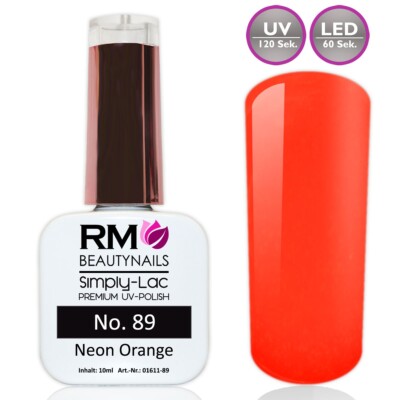 10ml Uv Nagellack Polish Neon Orange Gelpolish nagelgel Pinsel Nail Art