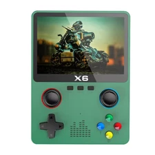 X6 Handheld Game Console 3.5'' IPS Dual Joystick 11 Emulators for Kids