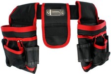 Double Tool Belt 20 Pocket Joiners Carpenter Builders Screwdriver Nails Pouch