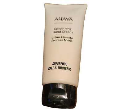 Ahava Superfood Hand Cream Kale & Turmeric Smoothing 3.4 Fl. Oz. Vegan & Allergy