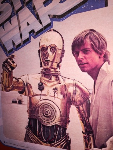 THIN vTg 77 NOS Star Wars LUKE SKYWALKER orig Han Solo Chewbacca story T-Shirt S - Photo 3/12