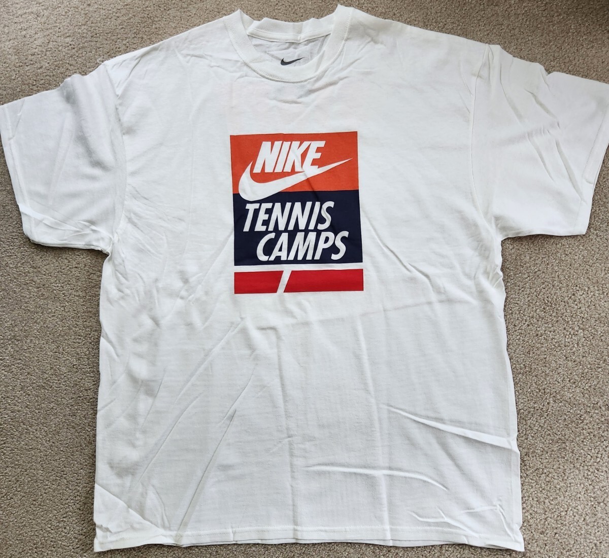 Nike Staff Tennis Camp XL White Tshirt NEW | eBay