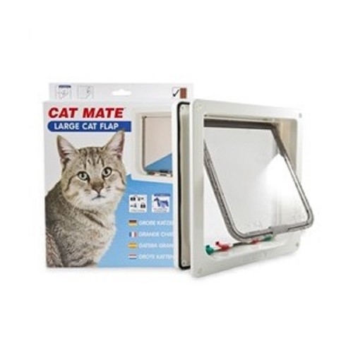 Cat Mate Lockable Large Cat Flap White (221W) eBay