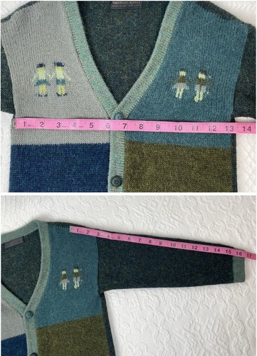 100% Baby Alpaca Wool Boy’s Handmade in Peru Cardigan Sweater Kids Sz Small 5-6 - Picture 10 of 12