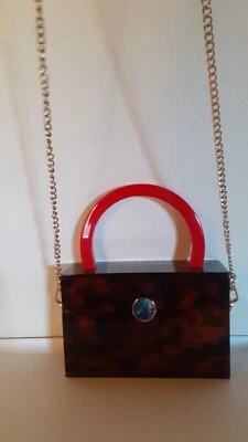 Sac à main Zara forme boîte à imprimé animal - Photo 1/3
