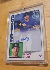 2019 Topps Trevor Story 1984 35th Anniversary Auto Autograph Rockies