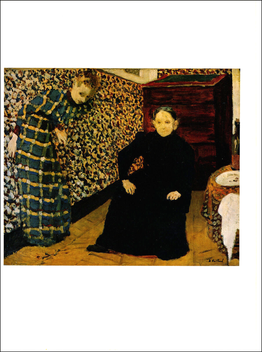 1968 Vintage Print Plate Edouard Vuillard Painting Mother and