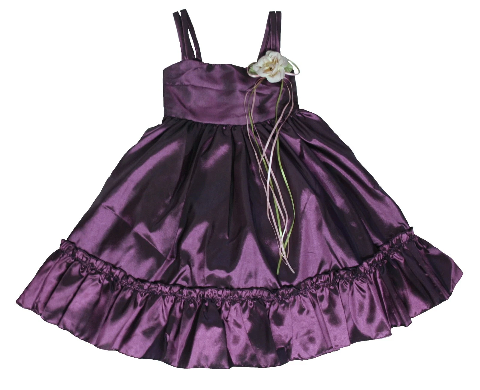 Kid's Dream Little Girls Eggplant A-Line Dress - XS 2 - NWT