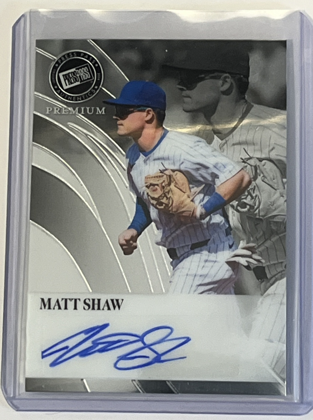 2024 Leaf Press Pass Premium Matt Shaw Auto /49 Chicago Cubs Future Star Rookie