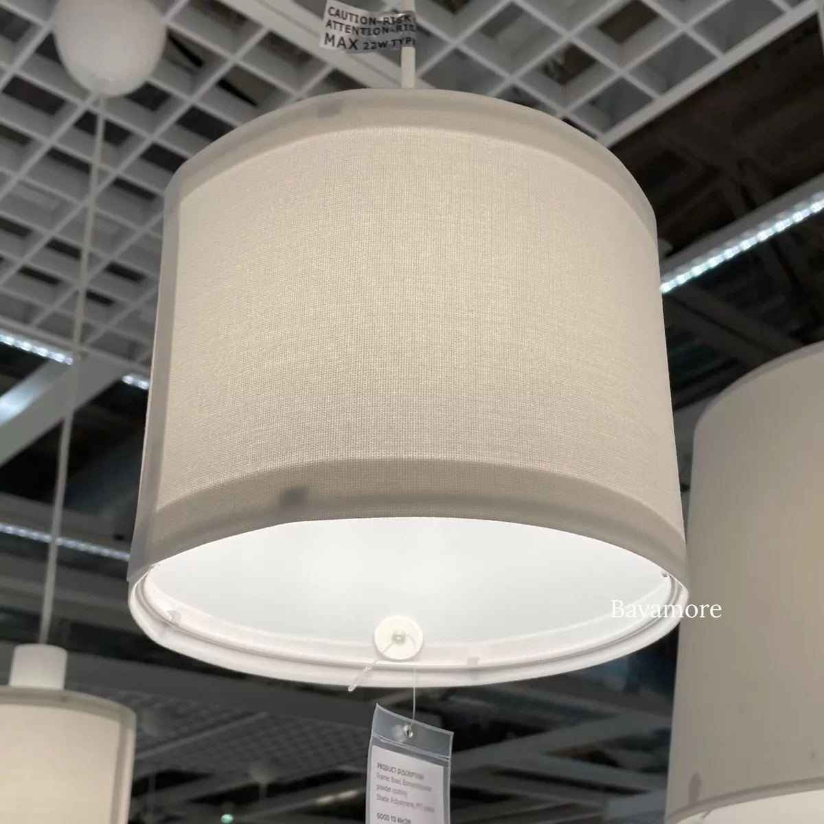 IKEA RINGSTA Lamp White 7 6