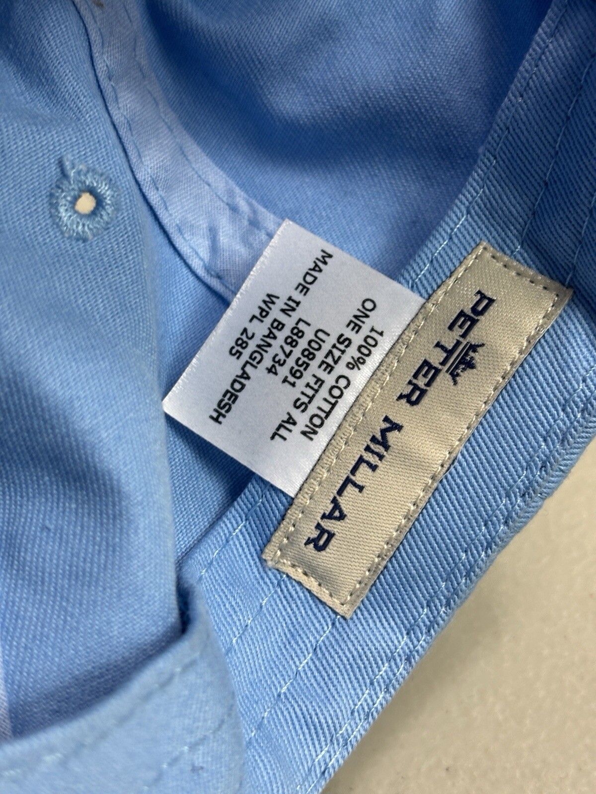 Peter Millar Hat Baseball Cap Blue Strap-back Adj… - image 8