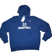 NWT NIKE SMU BASKETBALL Navy Sweatshirt Hoodie size XL