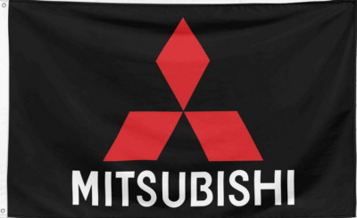 Mitsubishis Racing Flag Banner OutIndoor 5x3 ft Custom Flags