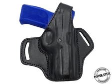 OWB Thumb Break Leather Belt Holster Fits  Ruger SR9