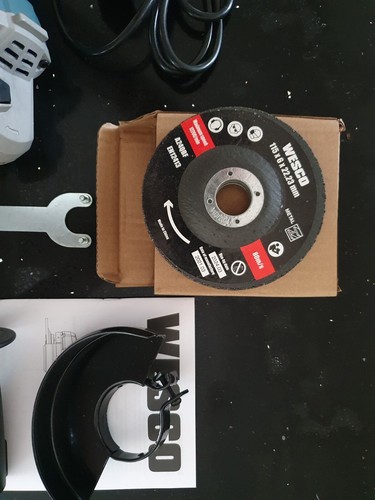 Angle Grinder 750W Tool, 11000RPM 115mm, 3 Metal Grinding Wheels WS4751.2 - Picture 6 of 8