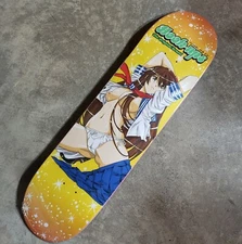 Hook-Ups Battle School Girl 2 Skateboard Deck 8.25 x 31.75 Jeremy Klein Anime