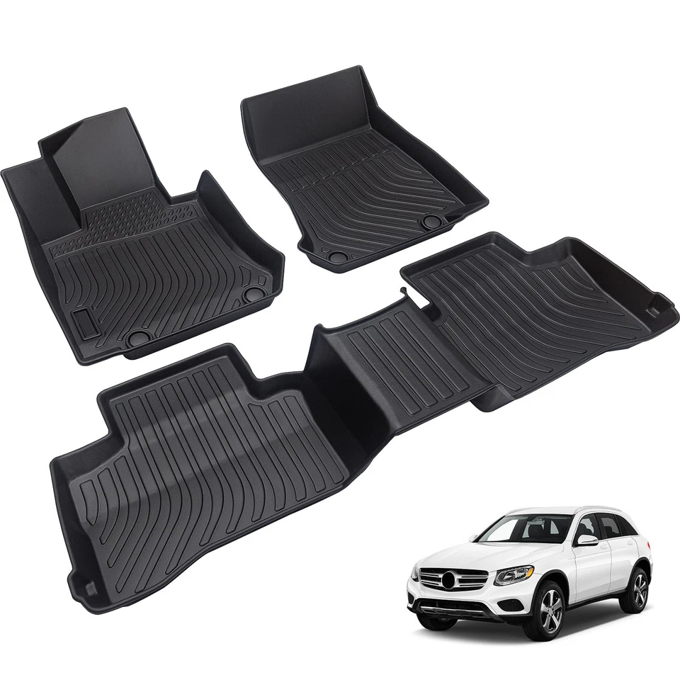 Floor Mats for 2018-2021 Mercedes-Benz GLC63 AMG S BLACK - Image 3 of 4