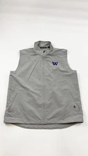 Washington Huskies Vest Mens Medium Charter Eco Water Wind Resistant Cutter Buck
