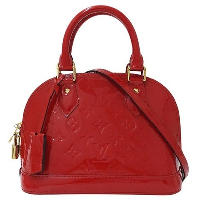 Louis Vuitton Monogram Vernis Alma BB Handbag Shoulder Bag POMME D'AMOUR #2