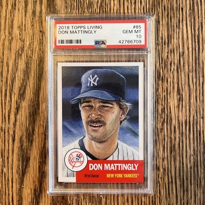 2018 TOPPS LIVING DON MATTINGLY PSA 10 CARD AT PSA 9 PRICE - OR MAKE AN OFFER