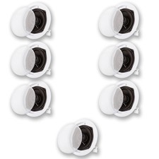 Acoustic Audio R191 Flush Mount In Ceiling Speakers Home Theater 7 Pack