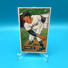 Bowman 1951 Bowman Vern Law #203 Pittsburgh Pirates RC Rookie Base MLB Card. rookie card picture