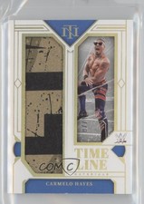 2024 National Treasures WWE Timeline Materials Holo Gold 7/10 Carmelo Hayes 6m7