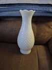 Milk Glass Hobnail Hurricane Lamp Chimney Shade 10" Vintage
